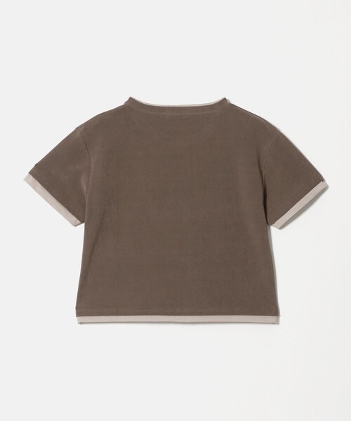 green label relaxing（グリーンレーベルリラクシング）の「パイル カサネ ショートスリーブ Tシャツ（Tシャツ/カットソー・レディース・モカ/ナチュラル/ダークグレー・FREE）」の16枚目の写真