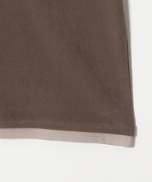 green label relaxing（グリーンレーベルリラクシング）の「パイル カサネ ショートスリーブ Tシャツ（Tシャツ/カットソー・レディース・モカ/ナチュラル/ダークグレー・FREE）」の13枚目の写真