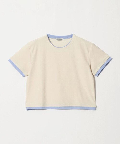 green label relaxing（グリーンレーベルリラクシング）の「パイル カサネ ショートスリーブ Tシャツ（Tシャツ/カットソー・レディース・モカ/ナチュラル/ダークグレー・FREE）」の8枚目の写真