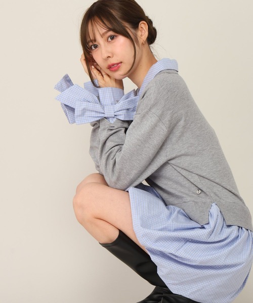 Heather(ヘザー)の「ドッキングバルーンワンピース 1069274(ワンピース・レディース・グレー/ブラウン・FREE)」の22枚目の写真
