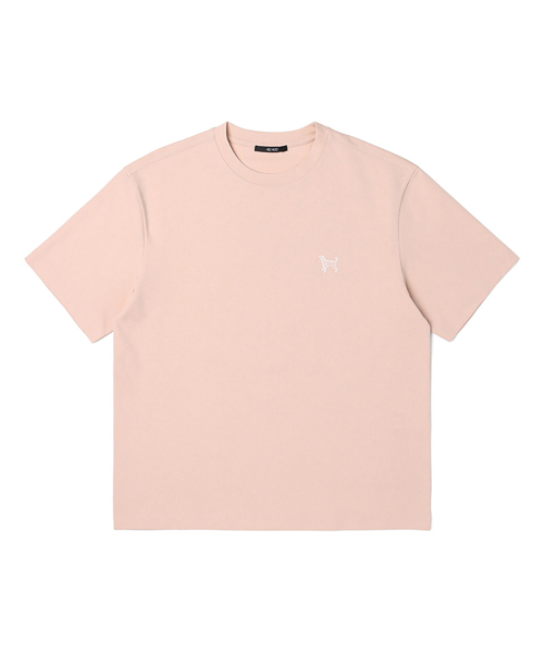 ADHOC(アドホック)の「男性分トゥドッグプリント半袖ラウンドTシャツ (LT-PINK) (HA4ST91-80)(Tシャツ/カットソー・メンズ・その他・105)」の1枚目の写真