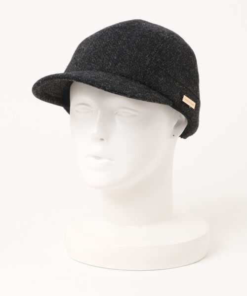 MAISON Birth(メゾンバース)の「MAISON Birth メゾンバース / BISHU W-HERRING JET CAP 尾州ウールへリンボーンジェットキャップ / MB-26307(キャップ・レディース・ブラウン/チャコール/オリーブ・FREE)」の6枚目の写真