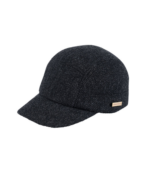 MAISON Birth(メゾンバース)の「MAISON Birth メゾンバース / BISHU W-HERRING JET CAP 尾州ウールへリンボーンジェットキャップ / MB-26307(キャップ・レディース・ブラウン/チャコール/オリーブ・FREE)」の4枚目の写真