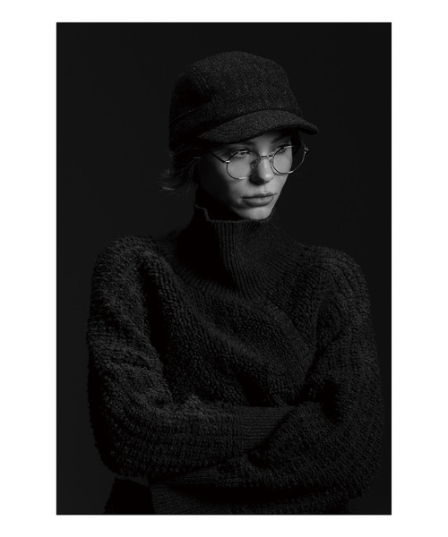 MAISON Birth(メゾンバース)の「MAISON Birth メゾンバース / BISHU W-HERRING JET CAP 尾州ウールへリンボーンジェットキャップ / MB-26307(キャップ・レディース・ブラウン/チャコール/オリーブ・FREE)」の10枚目の写真