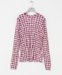 HAKUJI DIAMOND PRINT RIB LONG-SLEEVE PULLOVER