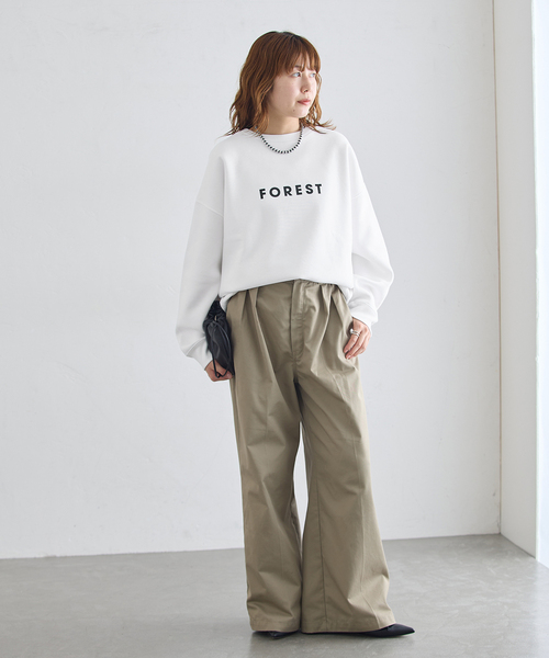 journal standard L'essage(ジャーナルスタンダードレサージュ)の「POET MEETS DUBWISE 別注 FOREST スウェット(スウェット・レディース・ホワイト/グレー/ブラック系その他・FREE)」の6枚目の写真