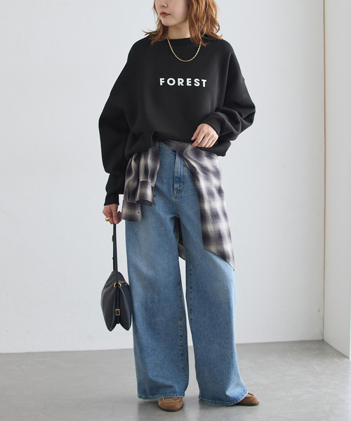 journal standard L'essage(ジャーナルスタンダードレサージュ)の「POET MEETS DUBWISE 別注 FOREST スウェット(スウェット・レディース・ホワイト/グレー/ブラック系その他・FREE)」の10枚目の写真
