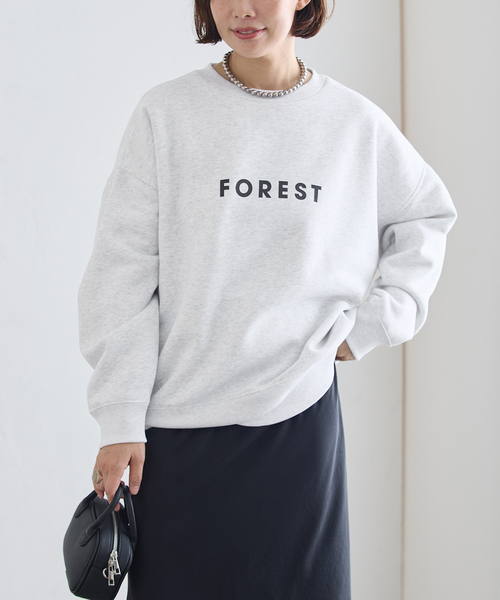 journal standard L'essage(ジャーナルスタンダードレサージュ)の「POET MEETS DUBWISE 別注 FOREST スウェット(スウェット・レディース・ホワイト/グレー/ブラック系その他・FREE)」の13枚目の写真