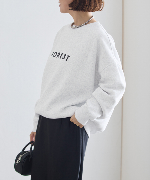 journal standard L'essage(ジャーナルスタンダードレサージュ)の「POET MEETS DUBWISE 別注 FOREST スウェット(スウェット・レディース・ホワイト/グレー/ブラック系その他・FREE)」の14枚目の写真