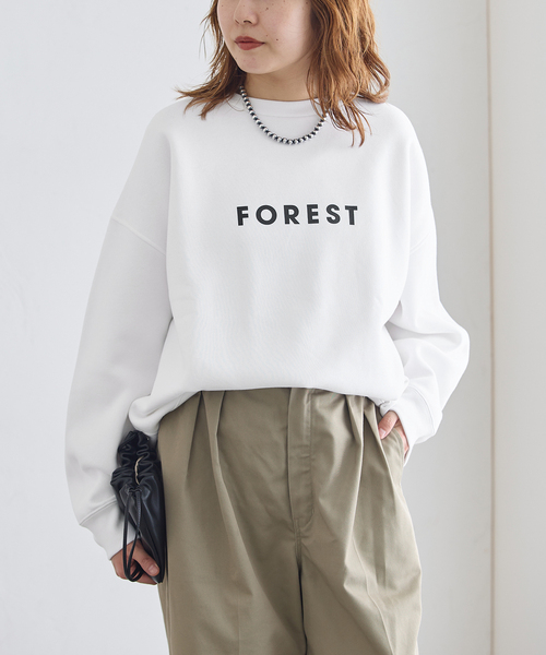 journal standard L'essage(ジャーナルスタンダードレサージュ)の「POET MEETS DUBWISE 別注 FOREST スウェット(スウェット・レディース・ホワイト/グレー/ブラック系その他・FREE)」の18枚目の写真