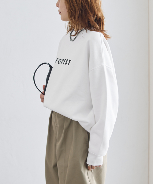 journal standard L'essage(ジャーナルスタンダードレサージュ)の「POET MEETS DUBWISE 別注 FOREST スウェット(スウェット・レディース・ホワイト/グレー/ブラック系その他・FREE)」の19枚目の写真