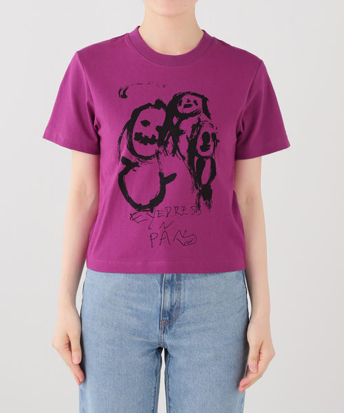 P.A.M.(パム)の「P.A.M. / パム EYEDRESS × PAM HAPPY FAMILY SHRUNK TEE(Tシャツ/カットソー・レディース・パープル・SMALL)」の6枚目の写真