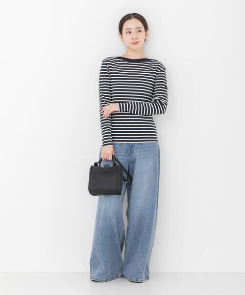Le Minor(ルミノア)の「『別注』LE MINOR×URBAN RESEARCH ボーダーカットソー(Tシャツ/カットソー・レディース・ブルー系その他/ブラック系その他・-)」の13枚目の写真