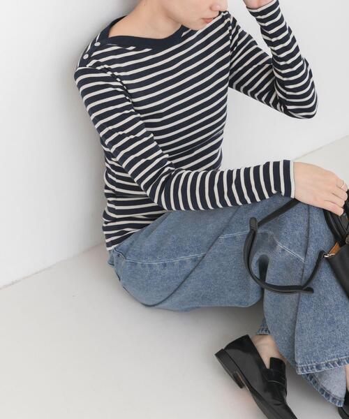 Le Minor(ルミノア)の「『別注』LE MINOR×URBAN RESEARCH ボーダーカットソー(Tシャツ/カットソー・レディース・ブルー系その他/ブラック系その他・-)」の15枚目の写真
