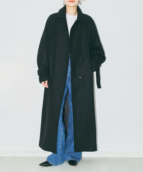 CITYSHOP(シティーショップ)の「WOOL BEAVER LONG コート(その他アウター・レディース・ブラック/ブラウン系その他・38/36)」の12枚目の写真