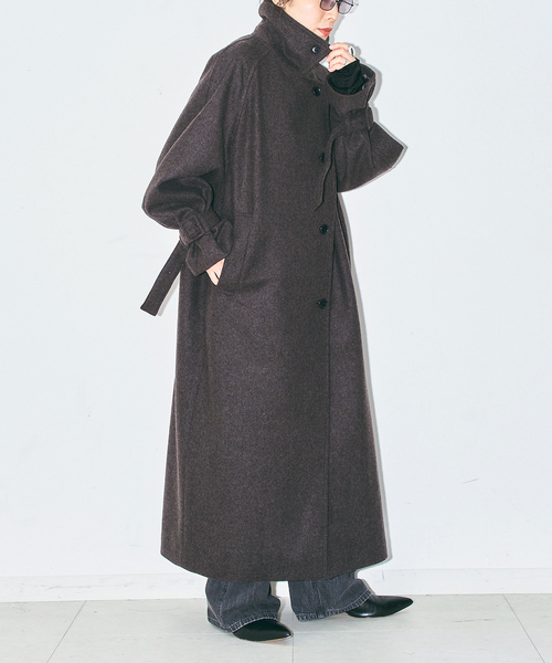 CITYSHOP(シティーショップ)の「WOOL BEAVER LONG コート(その他アウター・レディース・ブラック/ブラウン系その他・38/36)」の20枚目の写真
