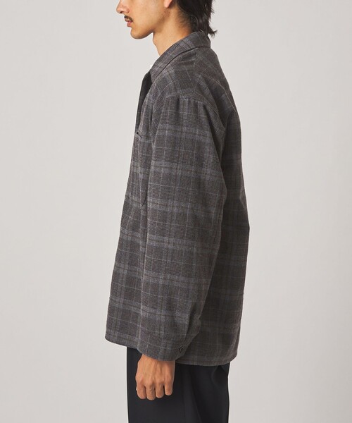 Steven Alan(スティーブンアラン)の「<Steven Alan> ウォッシュド ウール チェック オープンカラー オーバー シャツ(シャツ/ブラウス・メンズ・ダークブラウン/オリーブ・XL/L/M/S)」の16枚目の写真