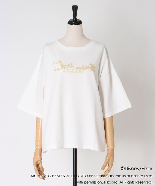 DRESSLAVE（ドレスレイブ）の「≪DRESSLAVE限定アイテム≫トイ･ストーリー/Tシャツ（Tシャツ/カットソー・レディース・ホワイト/ブラウン・38）」の2枚目の写真