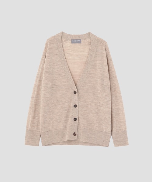 MARGARET HOWELL(マーガレットハウエル)の「FINE WOOL(カーディガン/ボレロ・レディース・ダークブラウン/ナチュラル・2)」の9枚目の写真