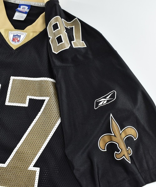 Reebok(リーボック)の「【USED】Reebok “NFL New Orleans Saints #87” ゲームシャツ(Tシャツ/カットソー・メンズ・ブラック・MEDIUM)」の3枚目の写真
