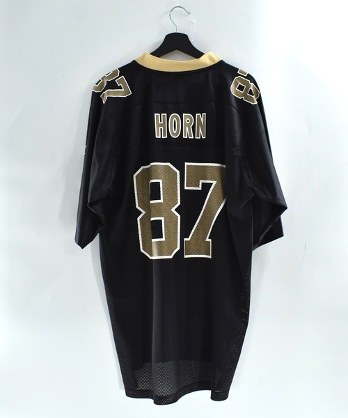Reebok(リーボック)の「【USED】Reebok “NFL New Orleans Saints #87” ゲームシャツ(Tシャツ/カットソー・メンズ・ブラック・MEDIUM)」の2枚目の写真