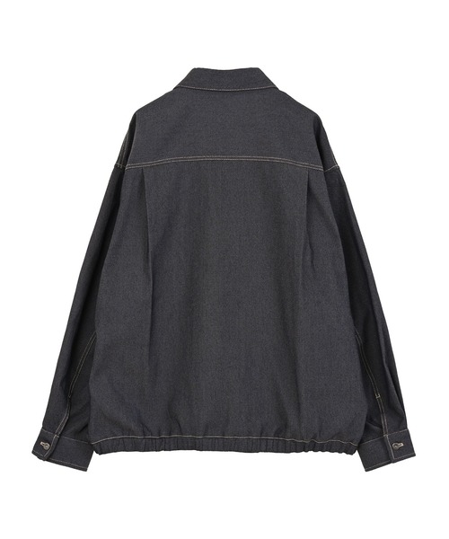 NEW BALANCE(ニューバランス)の「リジッドデニムライクジャケット(ブルゾン・メンズ・ネイビー・XX-LARGE/X-LARGE/LARGE/MEDIUM/SMALL)」の2枚目の写真