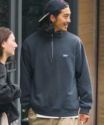 【MULTI FUNCTIONALシリーズ】USAコットン ヘビーウェイト オーバーサイズ ハーフジップスウェット/ 吸水速乾【THE CRAFT CREW PRODUCTS】