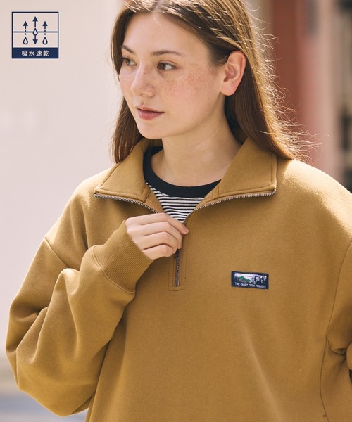 THE CRAFT CREW PRODUCTS（ザクラフトクループロダクツ）の「【MULTI FUNCTIONALシリーズ】USAコットン ヘビーウェイト オーバーサイズ ハーフジップスウェット/ 吸水速乾【THE CRAFT CREW PRODUCTS】（スウェット・メンズ・グレー/ブラック/チャコール/グレイッシュベージュ/ネイビー/キャメル/オリーブ・L/M/S）」の20枚目の写真