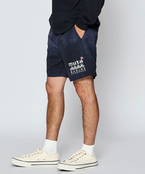 ACANTHUS（アカンサス）の「mp15431- W-name logo S-S shorts タイダイショートパンツ(MA2729)（その他パンツ・メンズ・ブルー/オレンジ/ブラック・XL/L/M/S）」の2枚目の写真