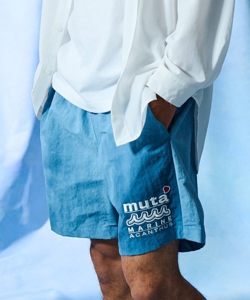 ACANTHUS（アカンサス）の「mp15431- W-name logo S-S shorts タイダイショートパンツ(MA2729)（その他パンツ・メンズ・ブルー/オレンジ/ブラック・XL/L/M/S）」の4枚目の写真