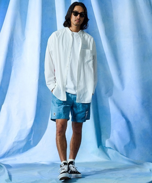 ACANTHUS（アカンサス）の「mp15431- W-name logo S-S shorts タイダイショートパンツ(MA2729)（その他パンツ・メンズ・ブルー/オレンジ/ブラック・XL/L/M/S）」の6枚目の写真