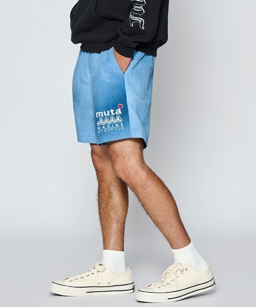 ACANTHUS（アカンサス）の「mp15431- W-name logo S-S shorts タイダイショートパンツ(MA2729)（その他パンツ・メンズ・ブルー/オレンジ/ブラック・XL/L/M/S）」の17枚目の写真