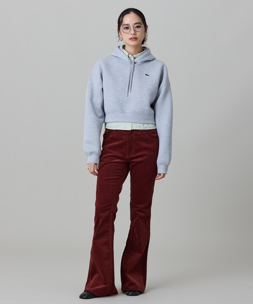 LACOSTE(ラコステ)の「ダブルフェイススウェットクロップドフーディ(パーカー・レディース・ライトグレー・40/38/36/34)」の15枚目の写真