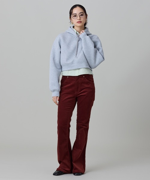 LACOSTE(ラコステ)の「ダブルフェイススウェットクロップドフーディ(パーカー・レディース・ライトグレー・40/38/36/34)」の17枚目の写真