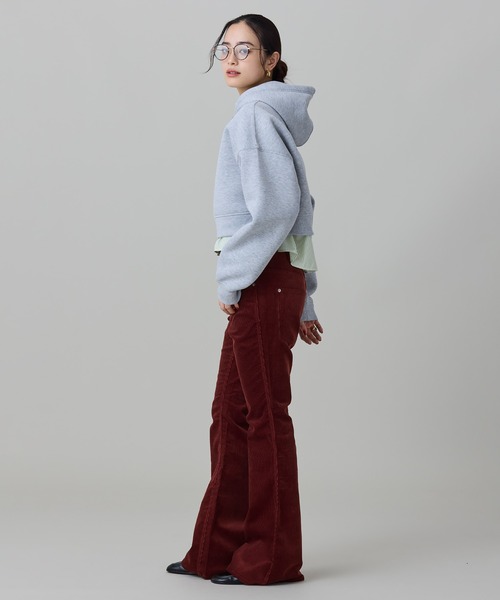 LACOSTE(ラコステ)の「ダブルフェイススウェットクロップドフーディ(パーカー・レディース・ライトグレー・40/38/36/34)」の20枚目の写真