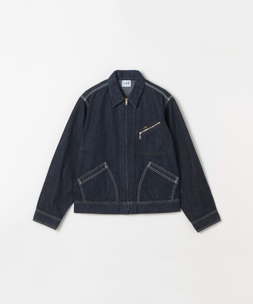 Lee(リー)の「Lee: 91B ジップアップ デニム ジャケット(デニムジャケット・メンズ・ブルー/ネイビー・MEDIUM/X-LARGE/LARGE)」の2枚目の写真