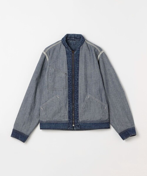 Lee(リー)の「Lee: 91B ジップアップ デニム ジャケット(デニムジャケット・メンズ・ブルー/ネイビー・MEDIUM/X-LARGE/LARGE)」の4枚目の写真