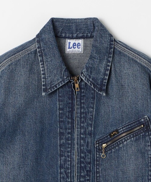 Lee(リー)の「Lee: 91B ジップアップ デニム ジャケット(デニムジャケット・メンズ・ブルー/ネイビー・MEDIUM/X-LARGE/LARGE)」の6枚目の写真
