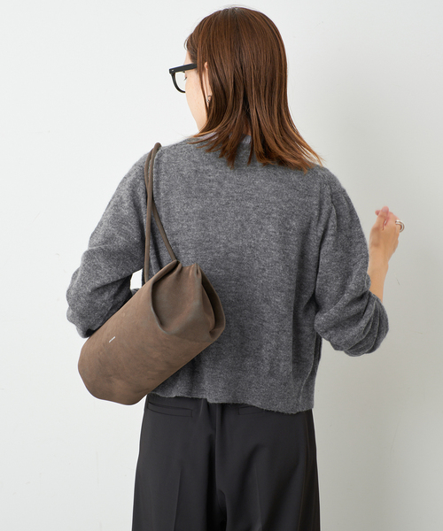 SLOBE IENA（スローブイエナ）の「tyn.TGOR/トゴール SLOBE別注 ポケットカーディガン（カーディガン/ボレロ・レディース・ライトグレー/ピンク/レッド/グリーン・FREE）」の15枚目の写真