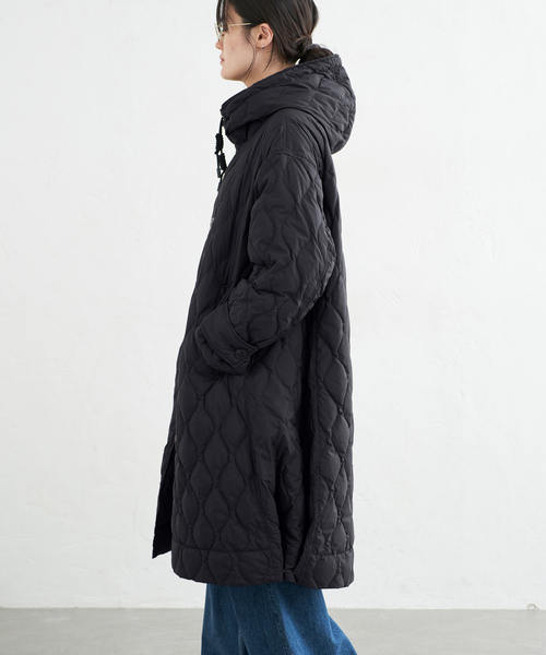 miffew（ミフュー）の「miffew/ミフュー TENT LINE ZIP UP DOWN CT ダウンコート FEW26WJK5463（ダウンジャケット/コート・レディース・ブラック/アイボリー・38/36）」の6枚目の写真