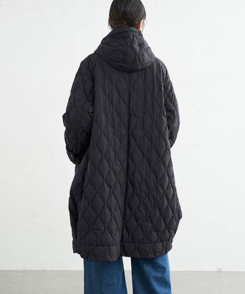 miffew（ミフュー）の「miffew/ミフュー TENT LINE ZIP UP DOWN CT ダウンコート FEW26WJK5463（ダウンジャケット/コート・レディース・ブラック/アイボリー・38/36）」の7枚目の写真