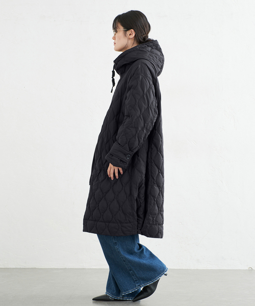 miffew（ミフュー）の「miffew/ミフュー TENT LINE ZIP UP DOWN CT ダウンコート FEW26WJK5463（ダウンジャケット/コート・レディース・ブラック/アイボリー・38/36）」の12枚目の写真
