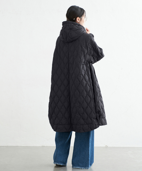miffew（ミフュー）の「miffew/ミフュー TENT LINE ZIP UP DOWN CT ダウンコート FEW26WJK5463（ダウンジャケット/コート・レディース・ブラック/アイボリー・38/36）」の14枚目の写真
