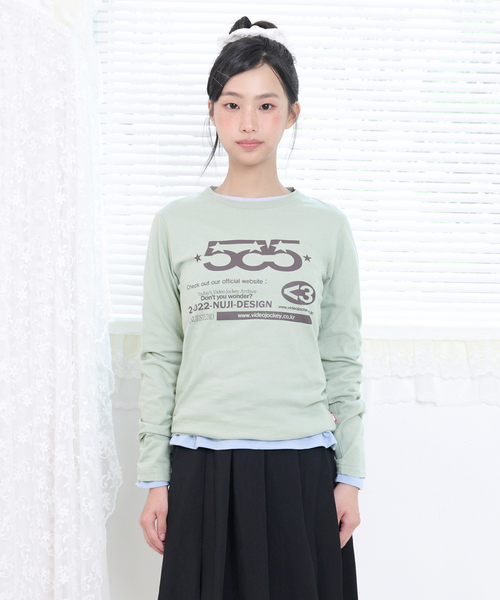 GOGOGO ロングスリーブTシャツ [ミント]