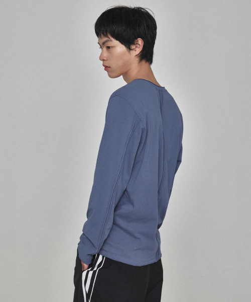 KICHUL(キチョル)の「カットオフロングスリーブ(ブルー)(Tシャツ/カットソー・レディース・その他・SMALL/MEDIUM/LARGE)」の3枚目の写真