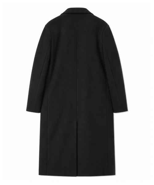 GRAYBLVD(グレイブラバット)の「LOWELL ウールブレンド シングルロングコート (ブラック)(チェスターコート・レディース・その他・MEDIUM/LARGE/X-LARGE)」の2枚目の写真