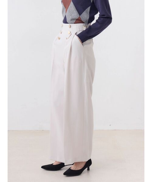 TONAL(トーナル)の「マリンサイドベルトワイドパンツ(その他パンツ・レディース・ネイビー/ライトブルー/ライトグレー・SMALL/MEDIUM)」の6枚目の写真