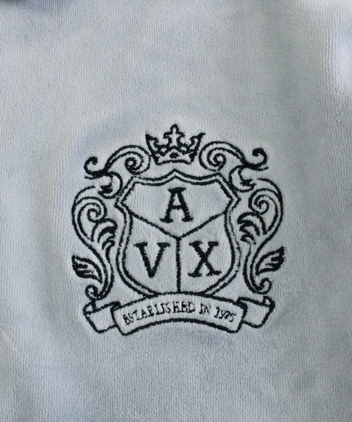 AVIREX(アヴィレックス)の「VELOUR SKIPPER POLO(ポロシャツ・メンズ・グレー/ブラック・XL/M/L)」の11枚目の写真
