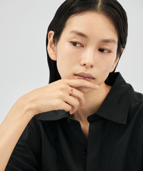 Jouete（ジュエッテ）の「[フォークリング] ムーンストーン×ガーネット（リング・レディース・イエローゴールド・#13/#17/#9）」の9枚目の写真