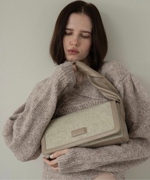 combination material shoulder twist bag / コンビネーションマテリアルショルダーツイストバッグ